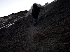 05 Inka Guide Agustin Aramayo Leads The Way Before Sunrise From Colera Camp 3 Towards Independencia On The Climb To Aconcagua Summit.jpg